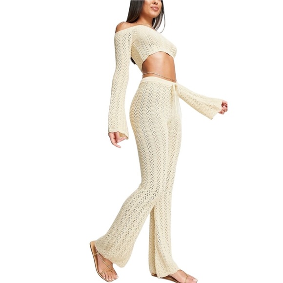 ASOS Crochet Beach Pants Size 0 - Picture 1 of 8